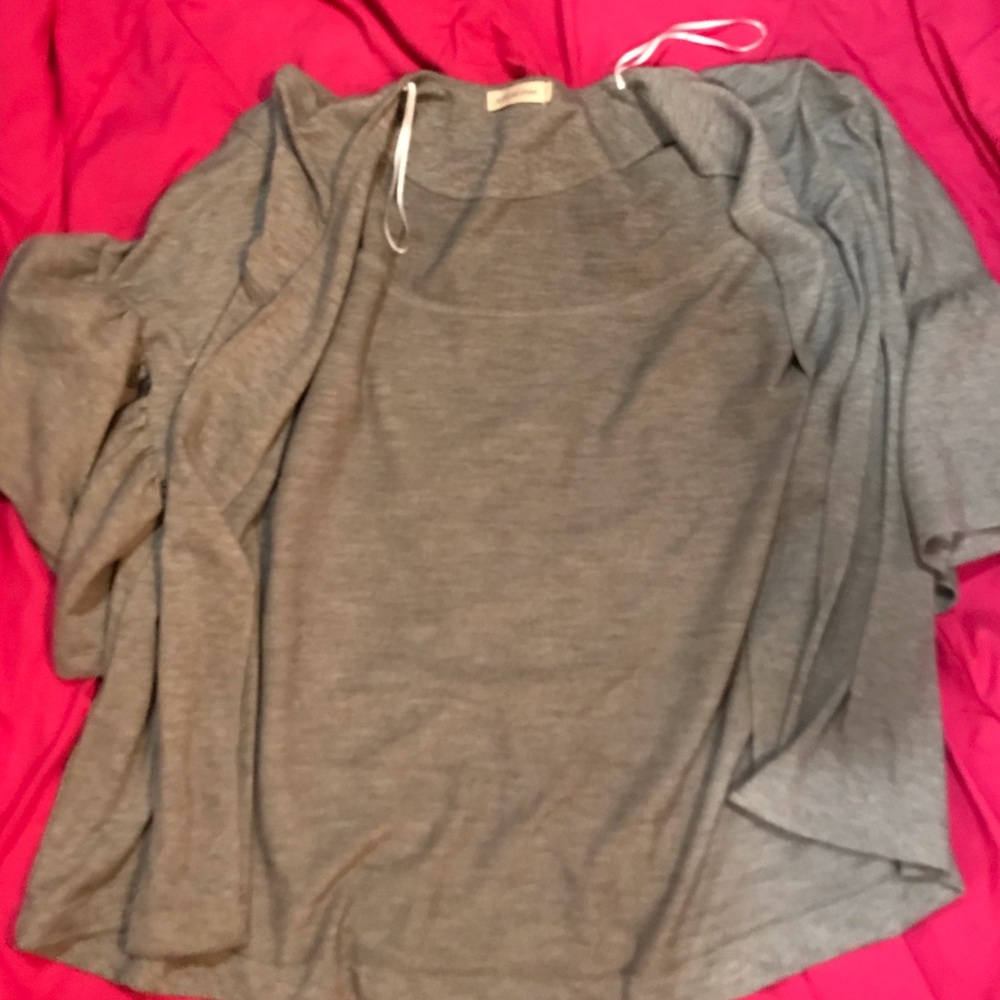 Grey cardigan